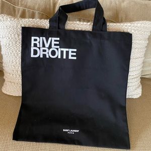 Authentic, new without tags Saint Laurent cloth tote bag
